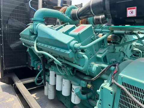 Cummins V16 generator with British radiator in our Sharjah yard — photo 2