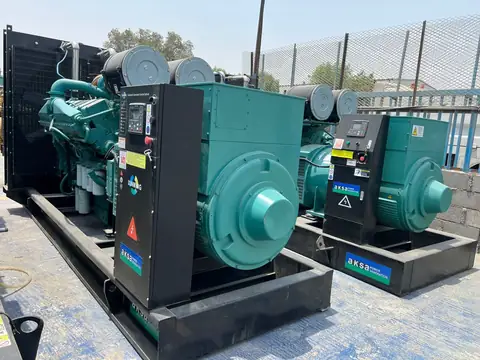 Cummins V16 generator with British radiator in our Sharjah yard — photo 3