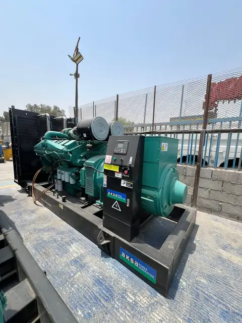 Cummins V16 generator with British radiator in our Sharjah yard — photo 5